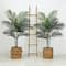 4ft. Artificial Paradise Palm Tree with Handmade Jute & Cotton Basket with Tassels